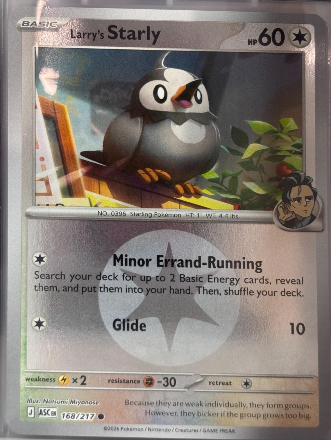 Ascended Heroes Larry's Starly [Energy] Pokémon card